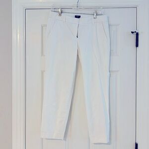 J Crew White Capris